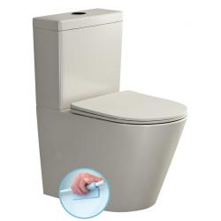 PACO RIMLESS WC kombi misa s nádržkou, spodný/zadný odpad, ivory