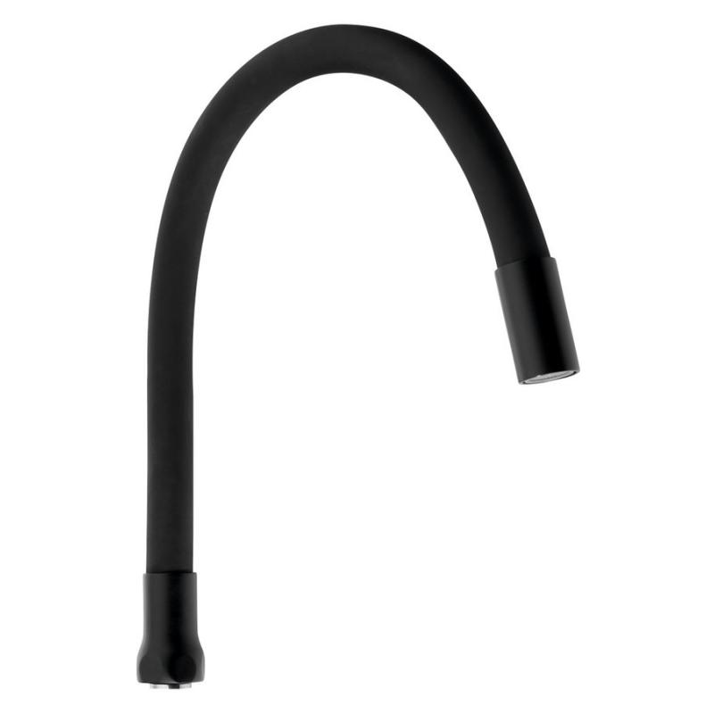 Flexibilné výtokové ramienko k batérii, 470mm, 3/4", čierna mat