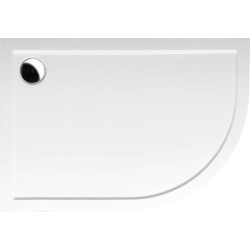 RENA L sprchová vanička z liateho mramoru, štvrťkruh 120x90cm, R550, ľavá, bie