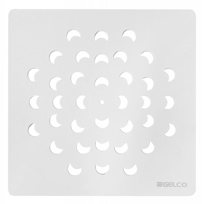 XENA štvorcová krytka sifónu, biela