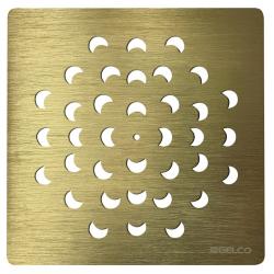 XENA štvorcová krytka sifónu, zlato mat