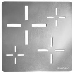 Čtvercová krytka sifonu, chrom