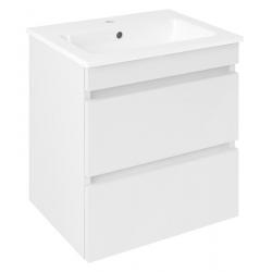 EZARA umývadlová skrinka 48x54x39cm, biela lesk