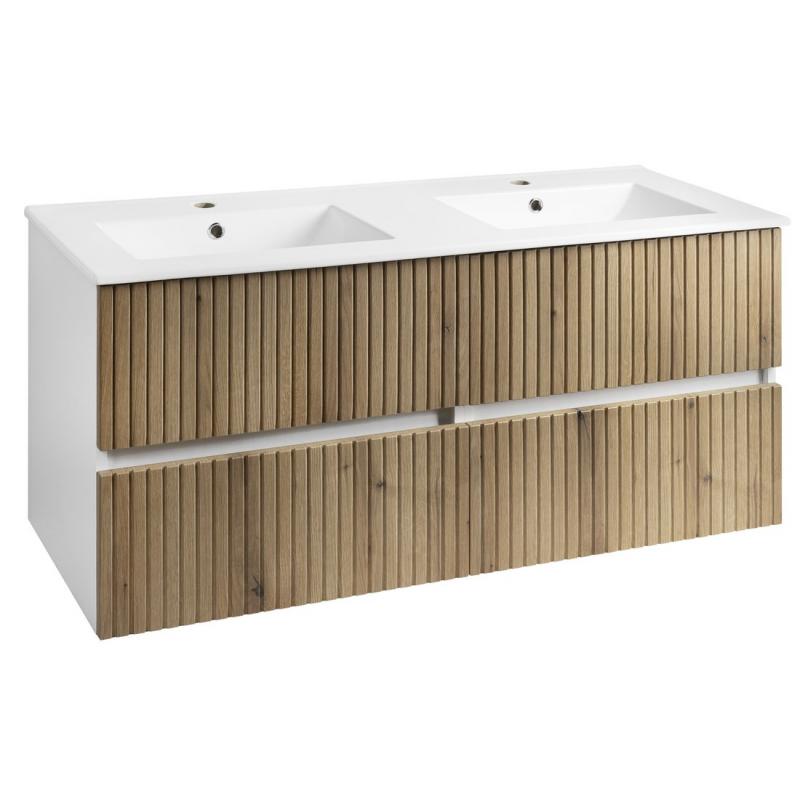 PANEDA STRIP umývadlová skrinka 119x55x45,2cm, dub emporio