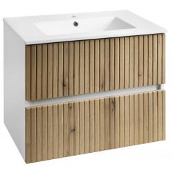 PANEDA STRIP umývadlová skrinka 69,5x55x45,2cm, dub emporio
