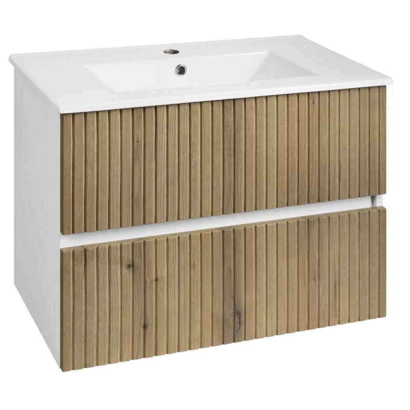 PANEDA STRIP umývadlová skrinka 74,5x55x45,2cm, dub emporio