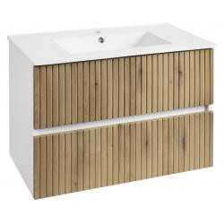 PANEDA STRIP umývadlová skrinka 79,5x55x45,2cm, dub emporio