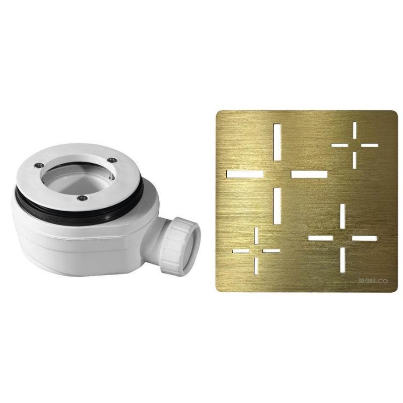 Vaničkový sifón, priemer 90mm, DN40, krytka zlato