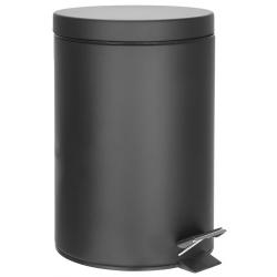 SIMPLE LINE odpadkový kôš guľatý 12l, čierna mat