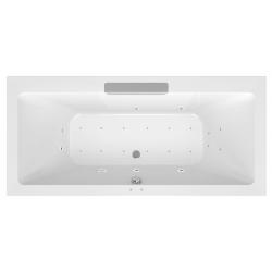 CASCATA hydromasážna vaňa, 185x85x45cm, kaskáda nerez, Active Hydro-Air, chróm