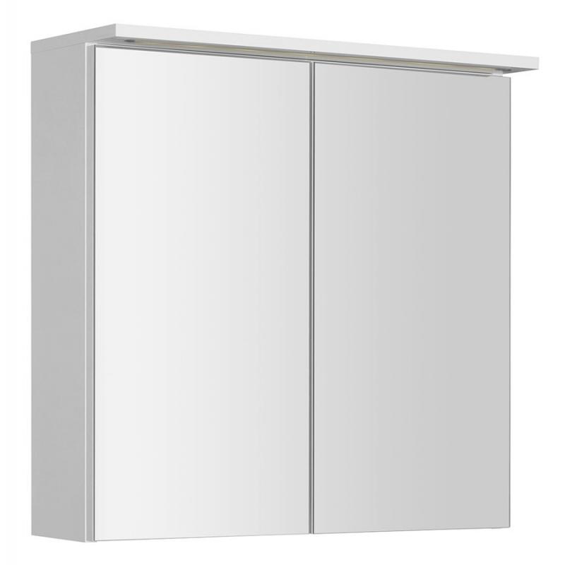 KAWA STRIP Galérka s LED osvetlením 70x70x22cm, biela