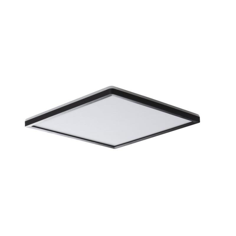 AZPO stropné LED svietidlo, 300x300mm, 17,5 W, IP54, čierna mat