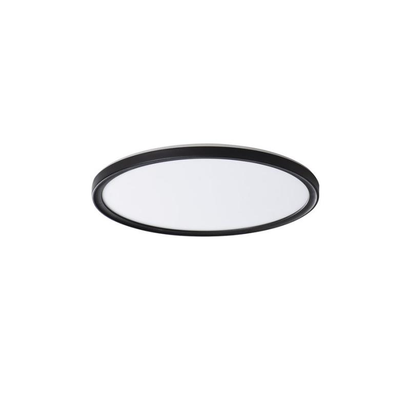 AZPO stropné LED svietidlo, priemer 225mm, 11,8 W, IP54, čierna mat