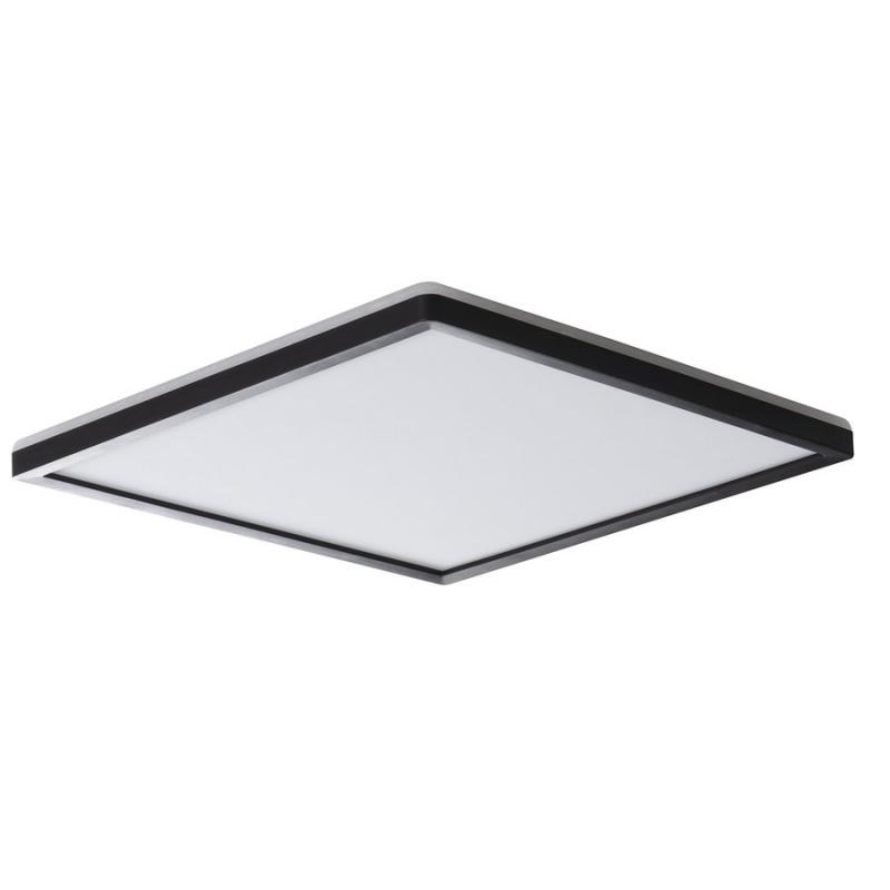 AZPO stropné LED svietidlo, 420x420mm, 22W, IP54, čierna mat