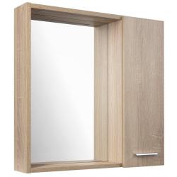 ZOJA/KERAMIA FRESH STRIP galérka s LED osvetlením, 60x60x14cm, pravá, dub platin