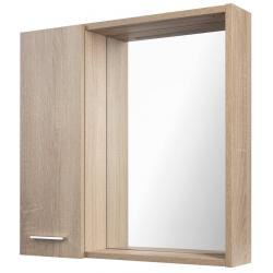 ZOJA/KERAMIA FRESH STRIP galérka s LED osvetlením 60x60x14cm, ľavá, dub platin