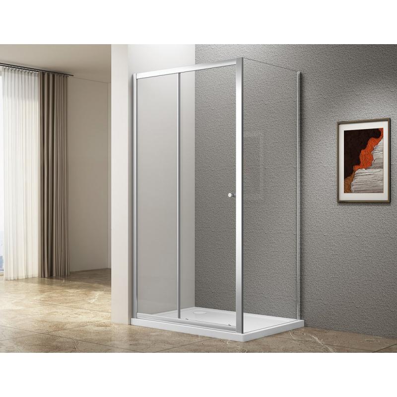 UGGA obdĺžniková sprchová zástena 1200x900mm, sklo číre