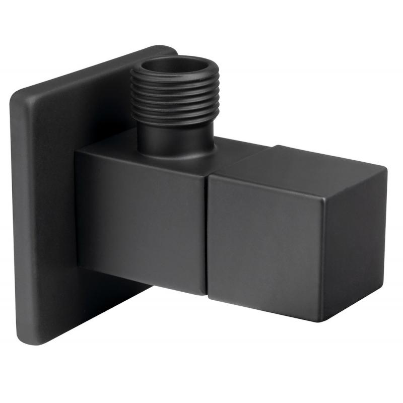 Rohový ventil 1/2 "x3/8", štvorcový, čierna mat