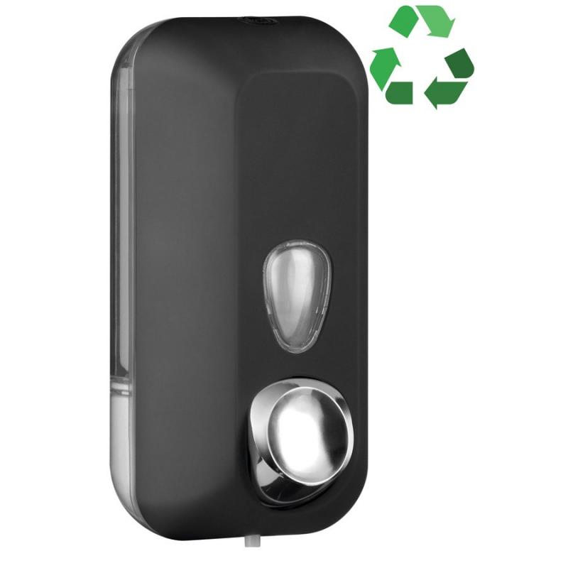 ECOLORED dávkovač tekutého mydla 550ml, ABS, čierna mat