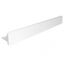 ABELINE polica s hrazdou Rockstone 600mm, biela mat