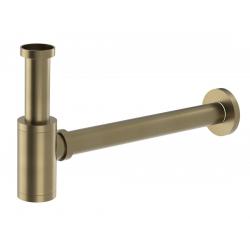 Umývadlový sifón 5/4", odpad 32mm, guľatý, zlato mat