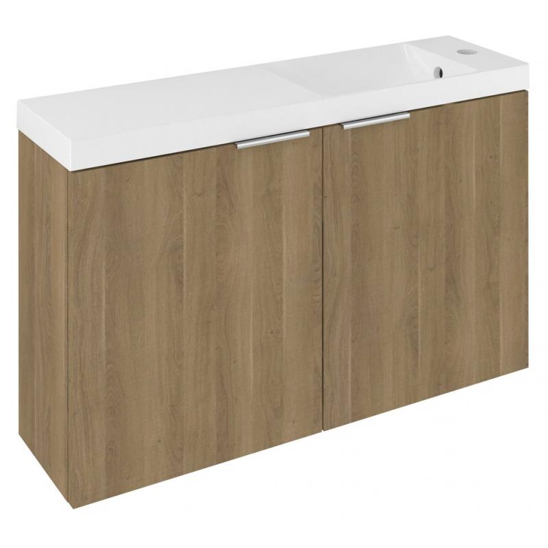 LATUS X umývadlová skrinka s umývadlom 80x54,5x22cm, dub cuneo