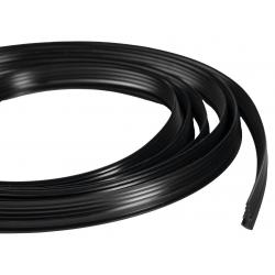 EASY BLACK zatláčacie tesnenie pivotových dverí, 1838mm