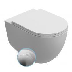 INFINITY závesná WC misa, Vortex Rimless, 36,5x53cm, biela