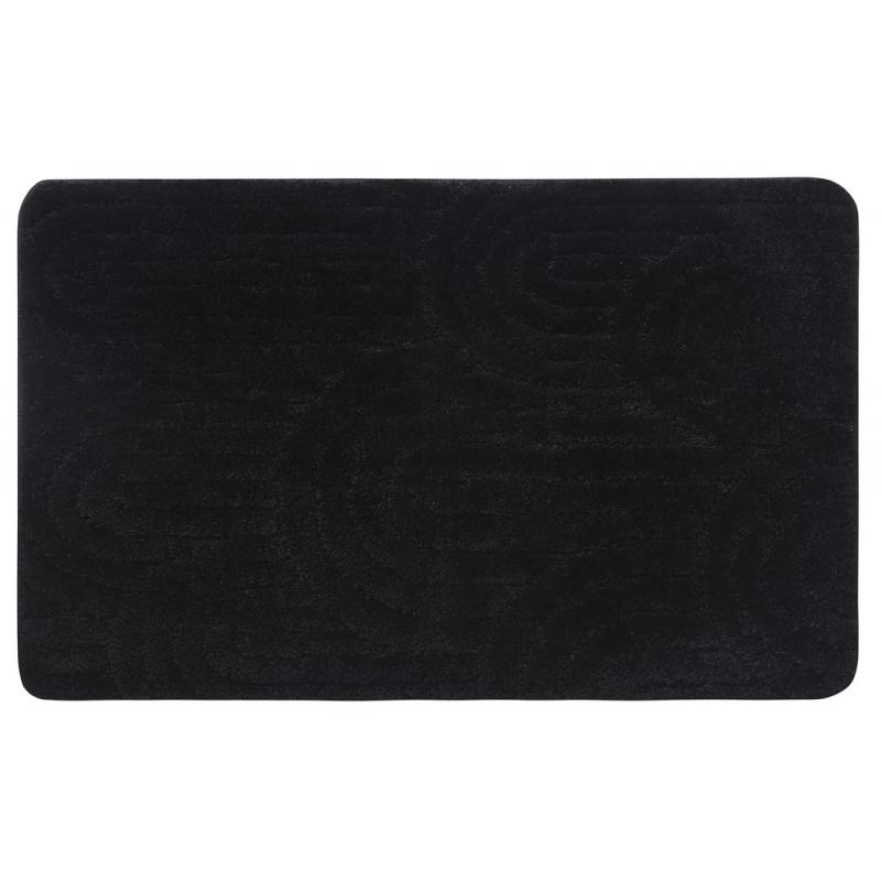 RIST kúpeľňová predložka, 50x80cm, 100% polyester, protišmyk, čierna