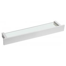 PATRON Sklenená polica 58cm, biela