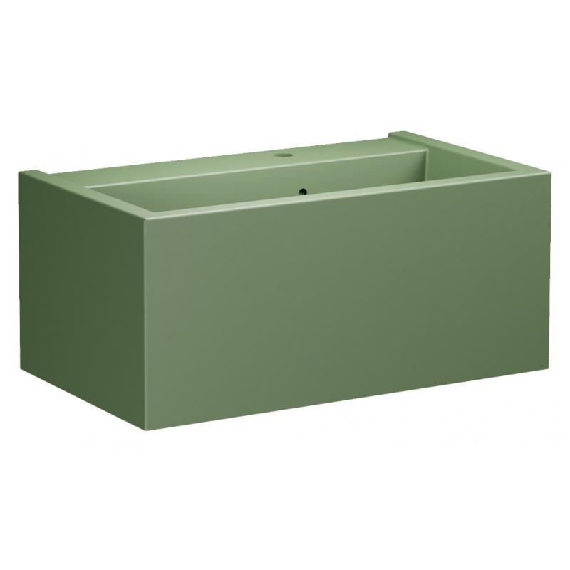 KANAAL keramické umývadlo 80x46,5cm, verde mat