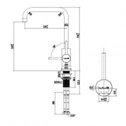 Reginox Crystal gun metal Gun metal