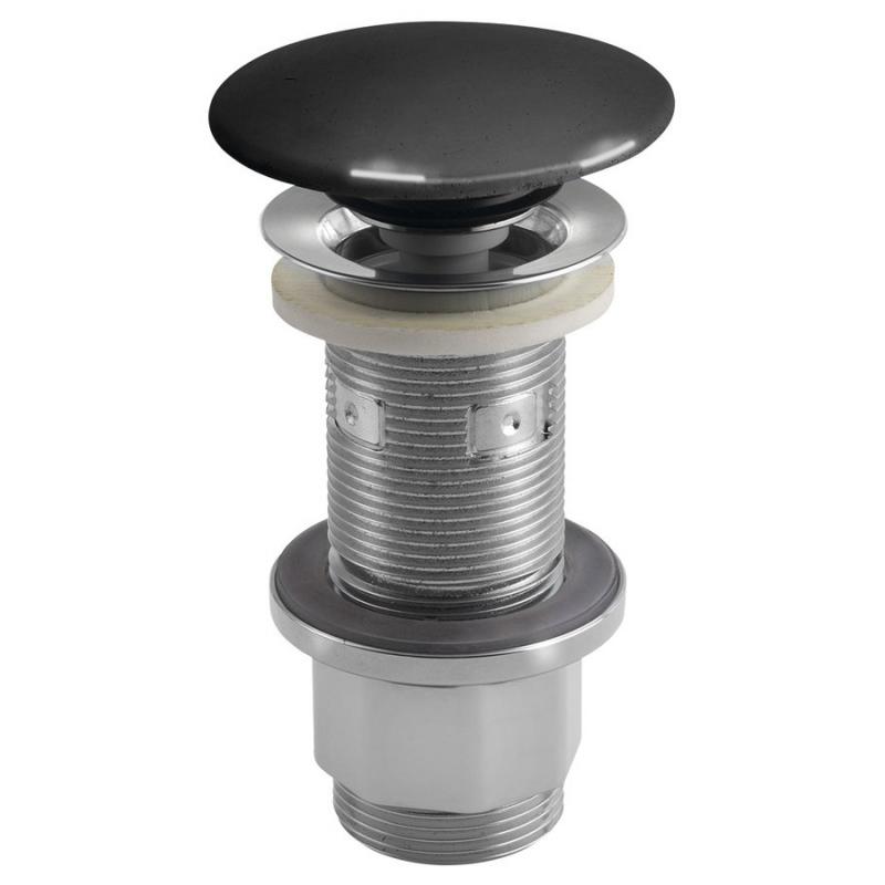 Umývadlová výpust 5/4", click-clack, betónová zátka, 10-80mm, antracit lesk