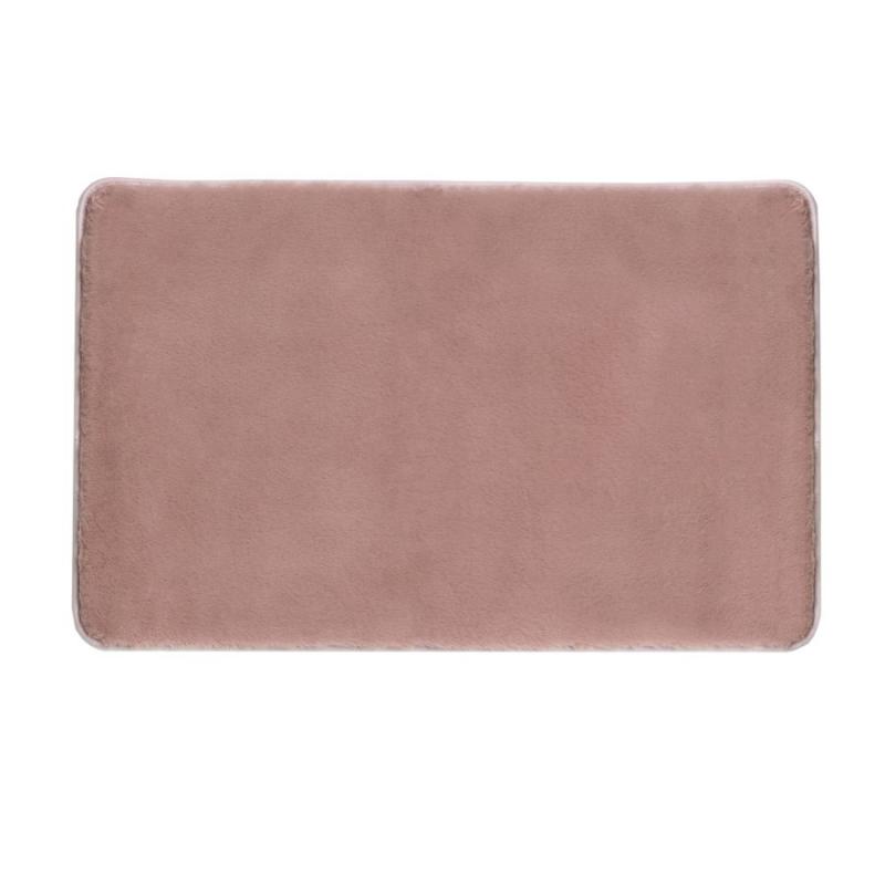 FUZZY kúpeľňová predložka, 60x100cm, 100% polyester, protišmyk, ružová