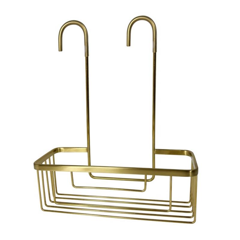 SMART Polica do sprchy závesná, na batériu, 300x375x120 mm, zlato mat