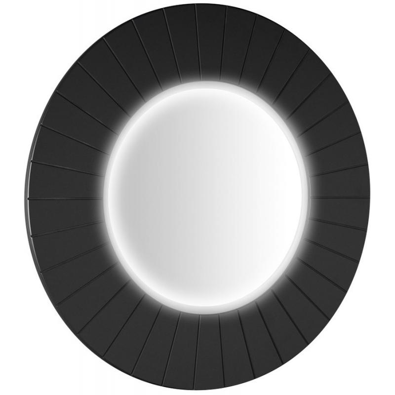 LUMIRO STRIP guľaté zrkadlo s LED osvetlením v ráme, priemer 90cm, carina