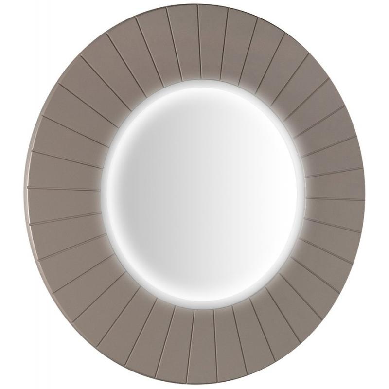 LUMIRO STRIP guľaté zrkadlo s LED osvetlením v ráme, priemer 90cm, agila
