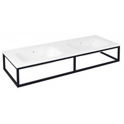 SKA konzola pod umývadlo/dosku, 140x22x51cm, čierna mat
