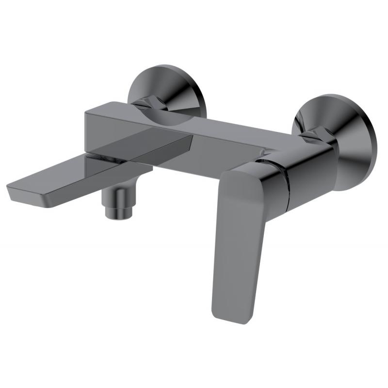 FLERY nástenná vaňová/sprchová batéria, otočné ramienko, gun metal