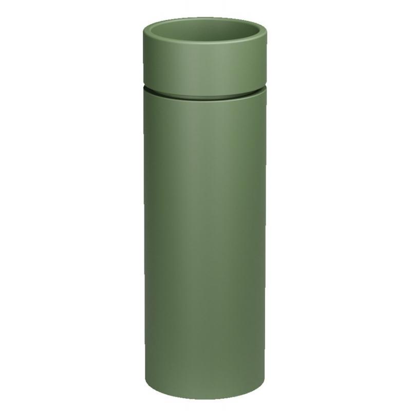 OKE keramické nástenné umývadlo, priemer 30x88.5cm, verde mat
