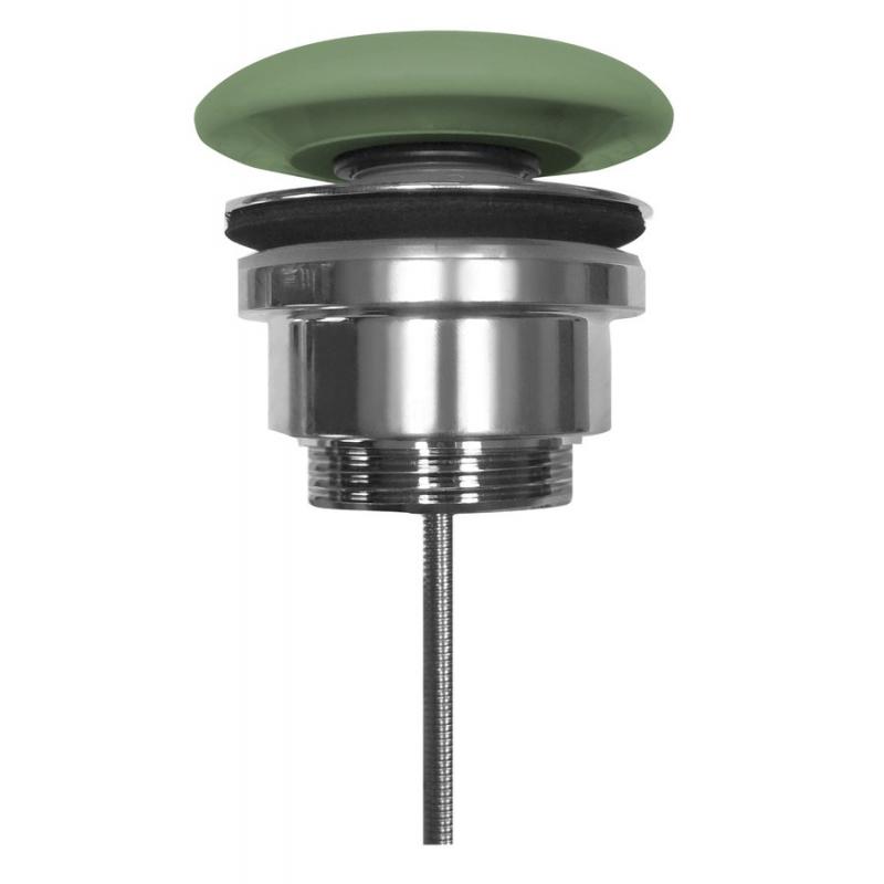 Umývadlová výpust 5/4", click-clack, veľká keramická zátka, 5-65mm, verder mat
