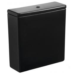 Keramická nádržka s vekom, čierna mat