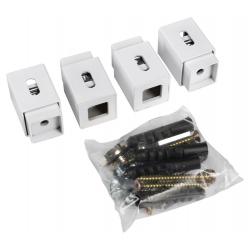 Set držiakov radiátora TONDI, biela