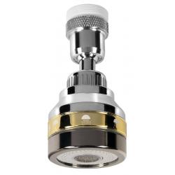 Perlátor s kĺbom a redukciou M22x1, chróm