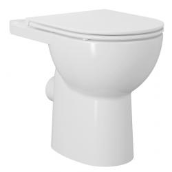 SANIVEX WC kombi misa, zvyšené sedenie, Rimless, 63,5x35,5cm, spodný/zadný odpad, biela