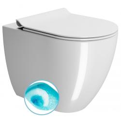 PURA WC misa stojaca, Swirlflush, 36x55cm spodný/zadný odpad, biela ExtraGlaze