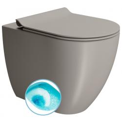 PURA WC misa stojaca, Swirlflush, 36x55cm, spodný/zadný odpad,tortora dual-mat