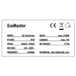 EcoMaster Externá krabica s pneuspínačom vrátane flexokábla 