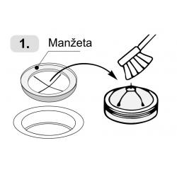 EcoMaster vyberateľná manžeta gumová plochá EVO3 (In Sink Erator) Ø 85 mm 