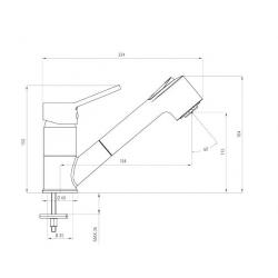 Deante Narcyz Lesklý chróm